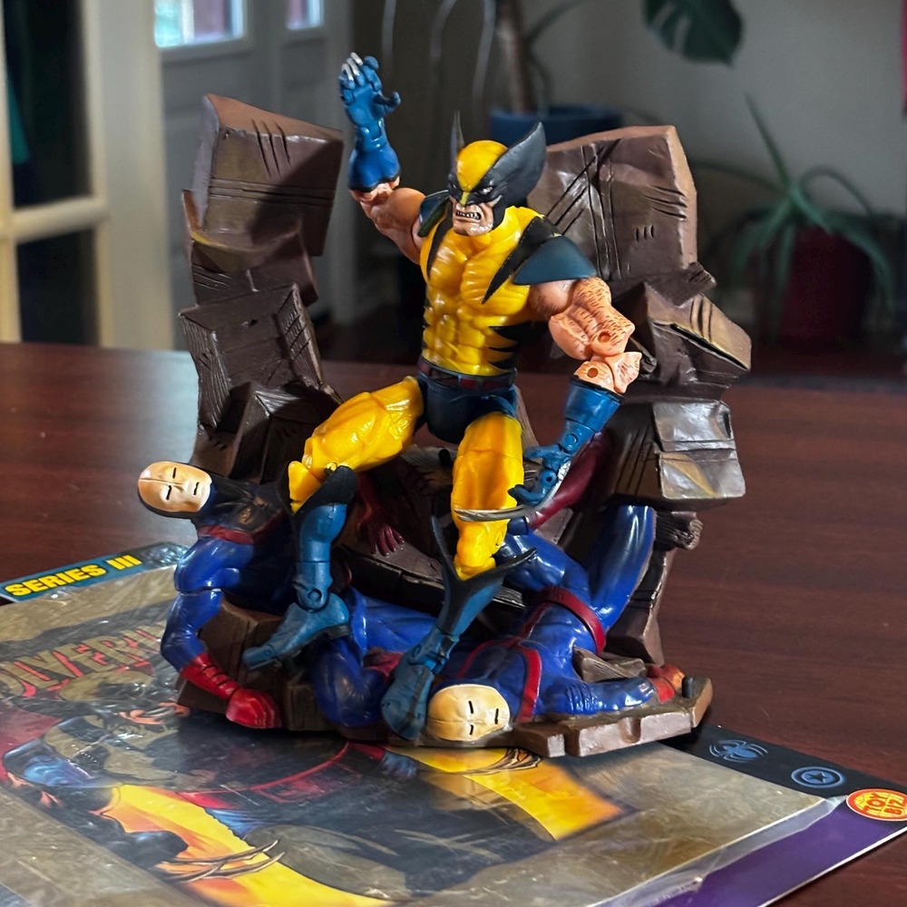 Marvel Legends Wolverine Action Figure | Toy Biz 2002, Series III, Displayed